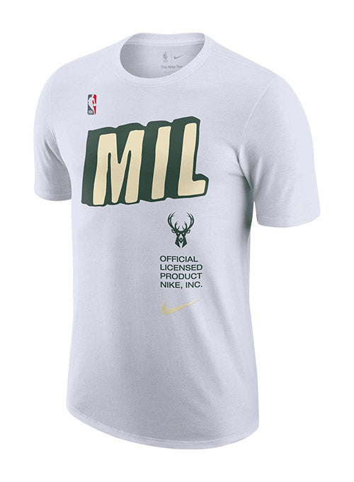 Nike 2021-2022 NBA City Edition Mixtape Giannis Antetokounmpo Milwaukee Bucks T-Shirt / Large