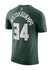 Nike 2022 Icon Edition Giannis Antetokounmpo Milwaukee Bucks T-Shirt In Green - Back View