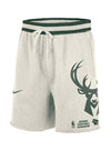 Nike Courtside Fleece Phantom Milwaukee Bucks Shorts