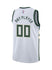 Nike 2022 Association Edition Custom Milwaukee Bucks Swingman Jersey In White - Back View