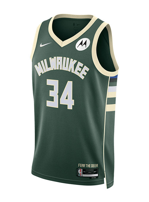 Men's Nike Giannis Antetokounmpo Green Milwaukee Bucks Swingman Jersey -  Icon Edition