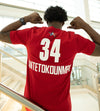 Jordan 2023 All Star Giannis Antetokounmpo Red Milwaukee Bucks T-Shirt