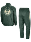 Nike Tracksuit Courtside 22 Green Milwaukee Bucks Outfit - Back View