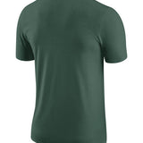 Nike ESS Block Milwaukee Bucks T-Shirt in Green - Back View