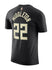 Jordan 2022 Statement Edition Khris Middleton Milwaukee Bucks T-Shirt In Black - Back View