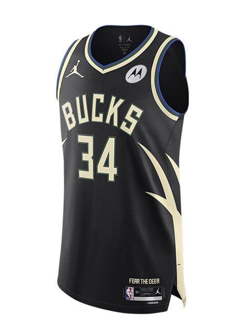 Jordan NBA Milwaukee Bucks Antetokounmpo Statement Edition Men's T-Shirt  Black DV5783-015