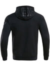 Pro Standard Triple Black Milwaukee Bucks Full Zip Hooded Sweatshirt In Black - Back View