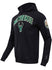 Pro Standard Classic Bristle Milwaukee Bucks Hooded Sweatshirt in Black - Front/Side View