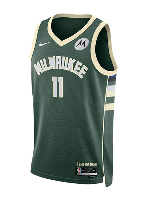 Milwaukee Milwaukee Bucks #11 Brook Lopez Men's Nike Blue 2022-23 NBA Jersey  - City Edition Men's