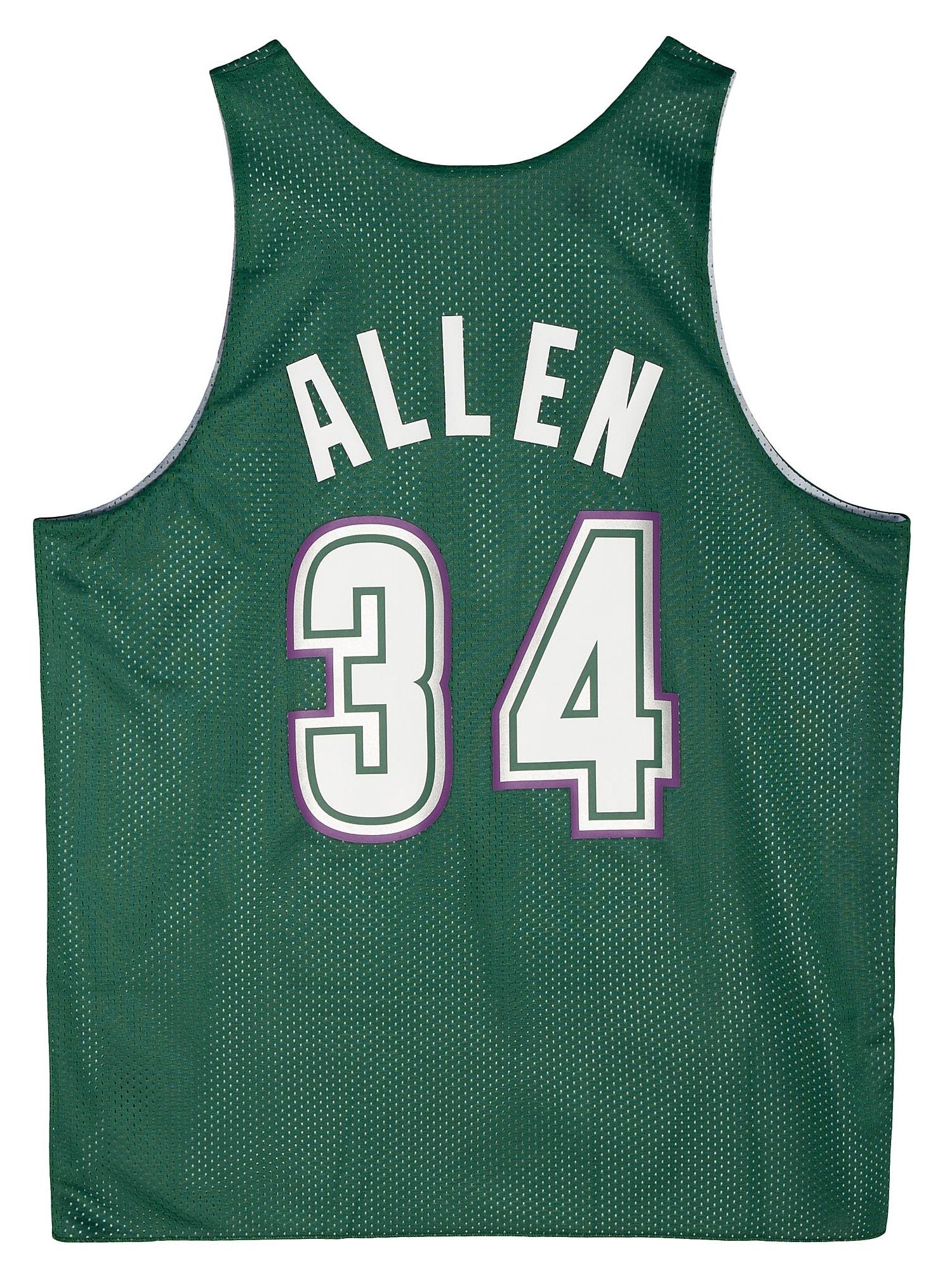 Lids Ray Allen Milwaukee Bucks Mitchell & Ness Sublimated Player Tank Top -  Hunter Green/Purple