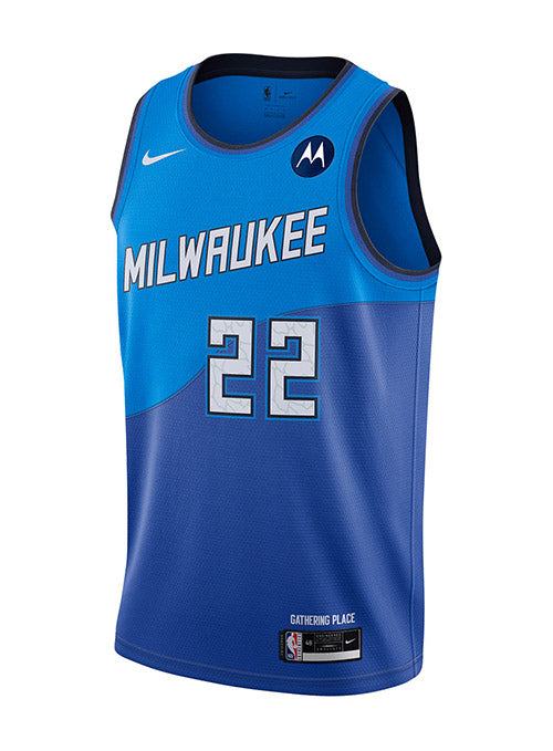 Nike 2019-20 City Edition Cream City Khris Middleton Milwaukee Bucks Swingman Jersey / Small