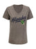 Women's Sportiqe Diana Laurel Grey Milwaukee Bucks T-Shirt - Front View