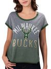 Women's Touch by G-III Touchdown Gradient Milwaukee Bucks T-Shirt