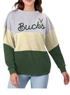 Women's Touch Outfield Colorblock Milwaukee Bucks Crewneck Sweatshirt