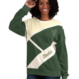 Women's Starter Insight Milwaukee Bucks Crewneck Sweatshirt
