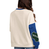 Women's Starter Interception Milwaukee Bucks Crewneck Sweatshirt