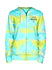 Women's New Era Lounge Dye Milwaukee Bucks Full Zip Hooded Sweatshirt In Blue & Yellow - Front View