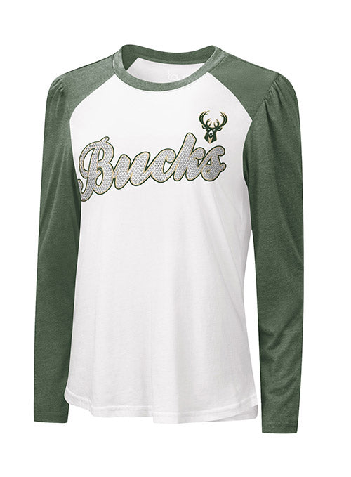 Puff Crowd Milwaukee Bucks Long Sleeve T Shirt