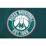 Women's Pro Standard Classic Slim Milwaukee Bucks T-Shirt In Green - Zoom View On Right Sleeve Graphic