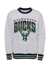 Youth Outerstuff Pit Bench Milwaukee Bucks Crewneck Sweatshirt