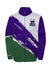Youth Mitchell & Ness Paintbrush Milwaukee Bucks Full-Zip Track Jacket In Purple, Green & White - Front View