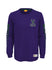Youth Mitchell & Ness Milwaukee Bucks Long Sleeve T-shirt In Purple - Front View