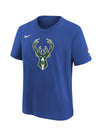 Youth Nike 2022-23 City Edition Essential Logo Milwaukee Bucks T-Shirt