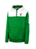 Youth Max Milwaukee Bucks 1/4 Zip Hooded Sweatshirt In Green & White - Front View