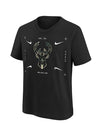 Youth Nike ESS ATC Logo 2 Milwaukee Bucks T-Shirt