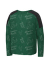 Youth Outerstuff Feeling Great Milwaukee Bucks Long Sleeve T-Shirt In Green & Black - Back View