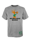 Youth Mitchell & Ness HWC '68 Retro Logo Milwaukee Bucks T-Shirt