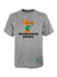 Youth Mitchell & Ness HWC '68 Retro Logo Milwaukee Bucks T-Shirt In Grey - Front View