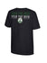 Youth New Found Land Global Milwaukee Bucks T-Shirt In Black - Back View