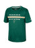 Youth Duke Global Poly Milwaukee Bucks T-Shirt In Green - Front View