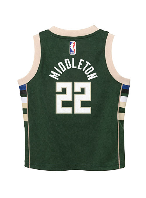  Khris Middleton Milwaukee Bucks NBA Boys Youth 8-20 Green Icon  Edition Swingman Jersey (as1, Alpha, m, Regular) : Sports & Outdoors