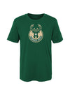 Juvenile Global Logo Green Milwaukee Bucks T-Shirt