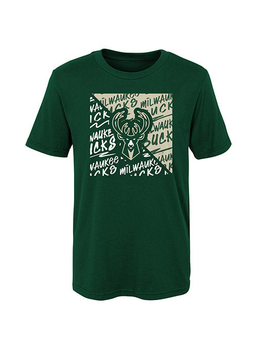 Juvenile Outerstuff Divide Milwaukee Bucks T-Shirt | Bucks Pro Shop