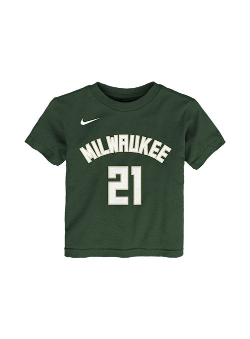 Toddler Nike Icon Jrue Holiday Milwaukee Bucks T-Shirt In Green - Front View