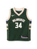 Toddler Nike Giannis Icon Milwaukee Bucks Swingman Jersey In Green - Front View