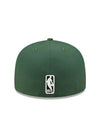 New Era 59Fifty Identity D3 Green Milwaukee Bucks Fitted Hat - Back View