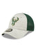 New Era 9Forty Active D3 Gray Milwaukee Bucks Adjustable Hat - Angled Left Side View
