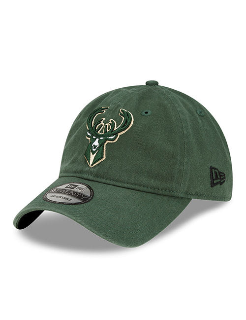 New Era Classic 2.0 Green Milwaukee Bucks Adjustable Hat - Angled Left Side View