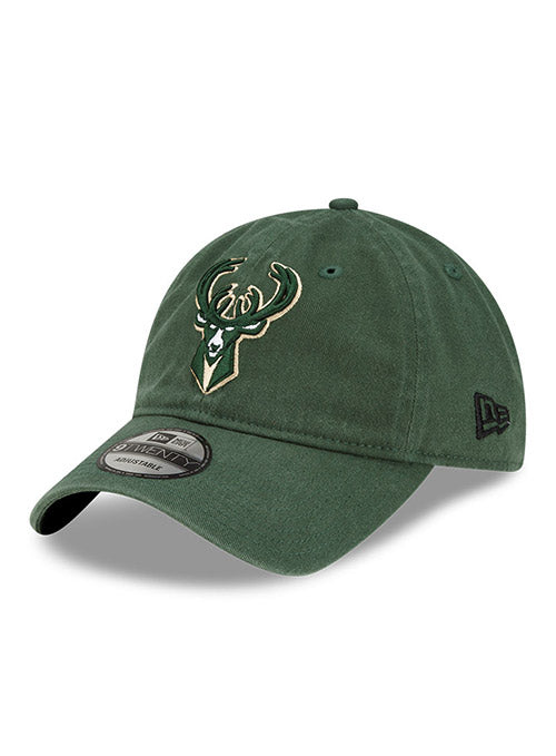 New Era Classic 2.0 Green Milwaukee Bucks Adjustable Hat - Angled Left Side View
