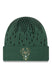 New Era Cuff Freeze D3 Green Milwaukee Bucks Knit Hat - Front View