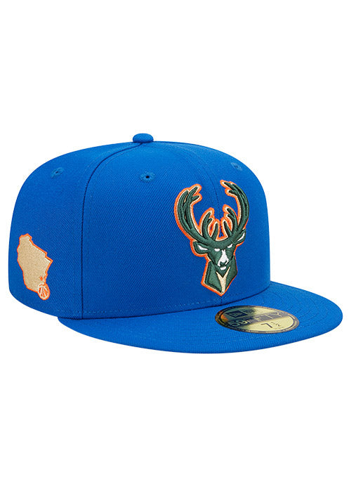 New Era 59FIFTY Neon Side Hit Milwaukee Bucks Fitted Hat / 7 1/4