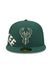 New Era  59Fifty Arch Green Milwaukee Bucks Fitted Hat - Front View