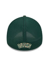 New Era 39Thirty Team Neo Pop Green Milwaukee Bucks Flex Fit Hat - Back View