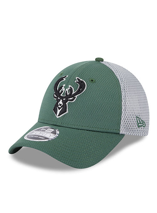 New Era 9FORTY Active D3 Gray Milwaukee Bucks Adjustable Hat