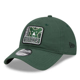 New Era 9Twenty Logo Mix Green Milwaukee Bucks Adjustable Hat - Angled Left Side View
