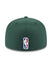 New Era 59Fifty Back Half 23 Milwaukee Bucks Fitted Hat In Green, White & Black - Back View